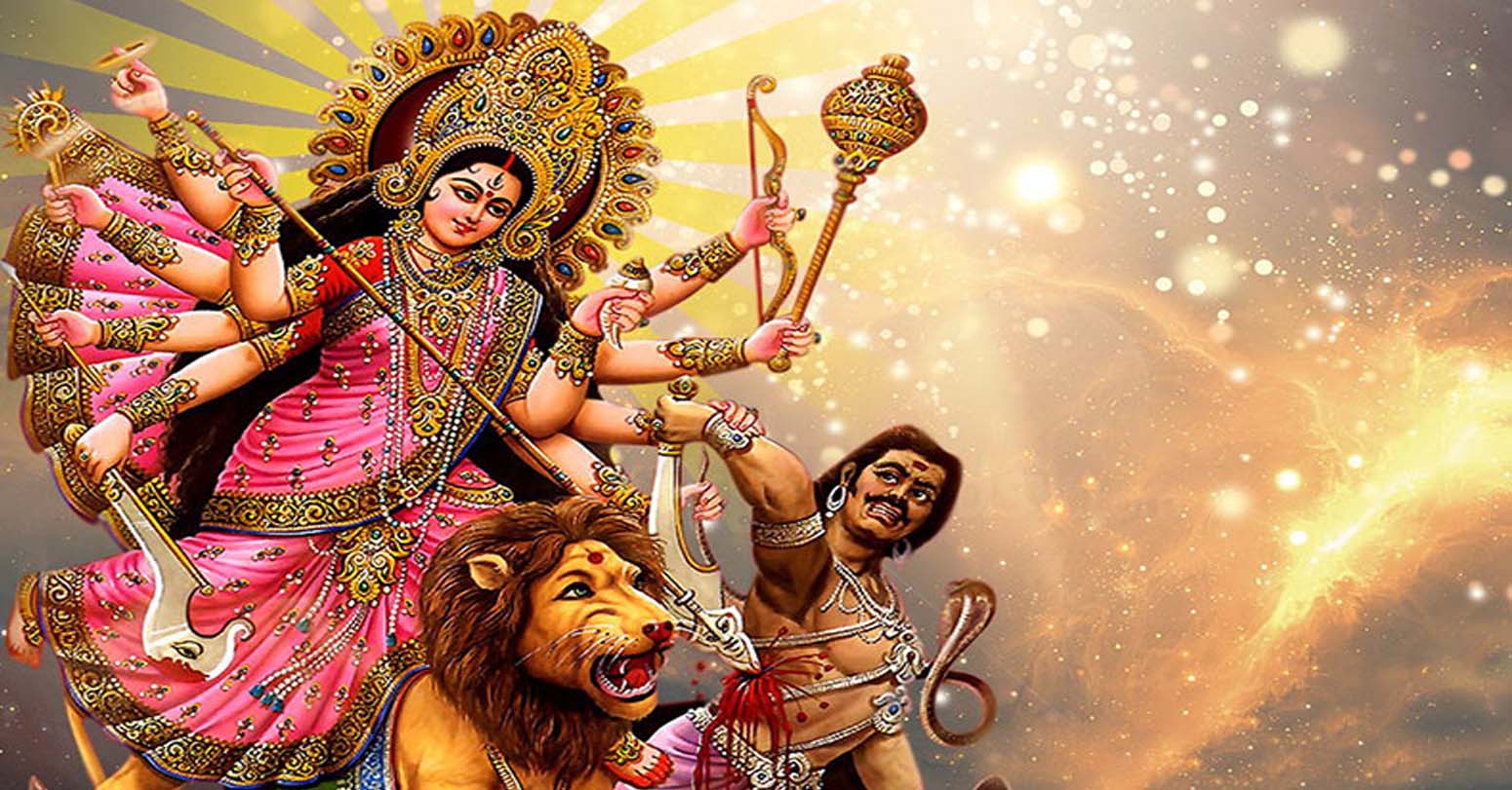 महाअष्टमी पर्व, दुर्गा भवानीको पूजा गरिँदै