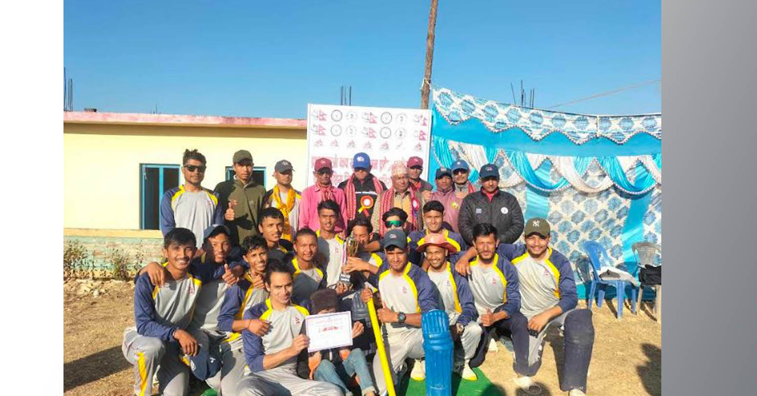 पिएम कप क्रिकेट छनाैट : प्लेट च्याम्पियनसीपकाे उपाधि बझाङलाई