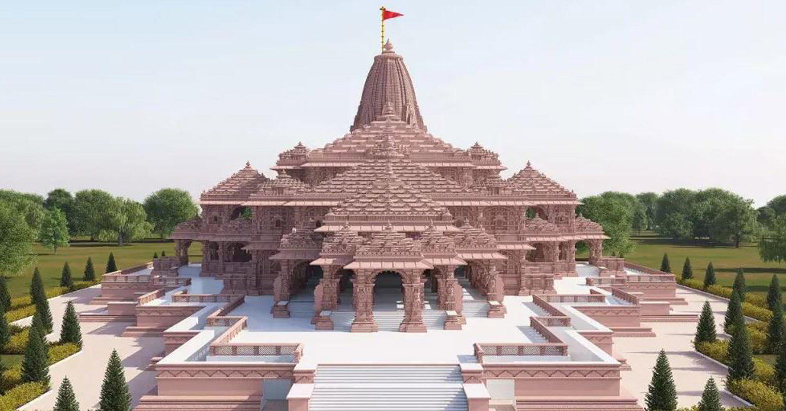 अयोध्यामा नवनिर्मित राम मन्दिर पाँच मण्डपसहित १६१ फिट अग्लो हुने