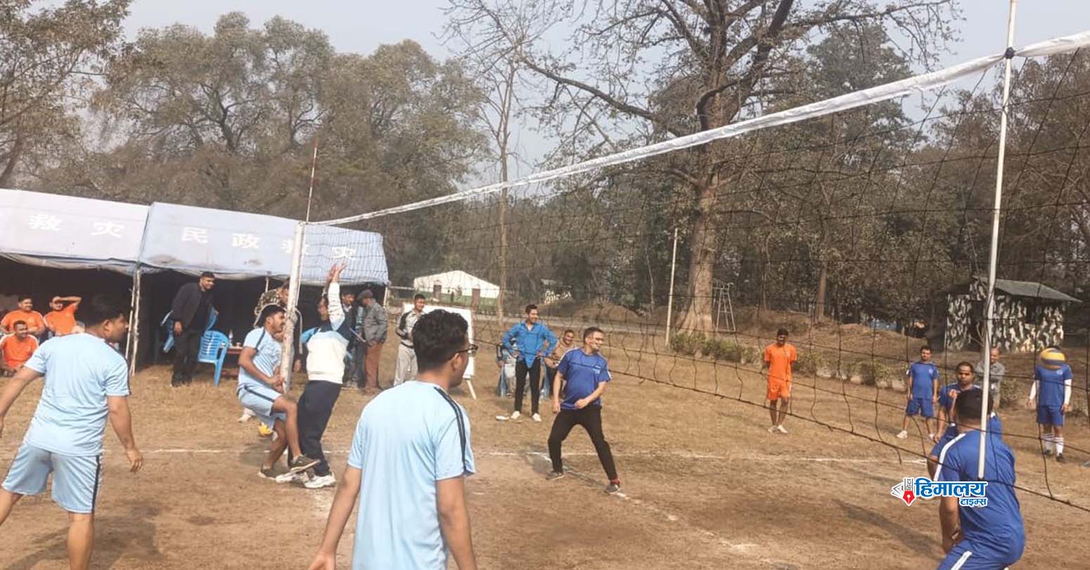लुम्बिनी अस्पतालकाे वार्षिकोत्सवमा फुटबल र भलिबल प्रतियोगिता