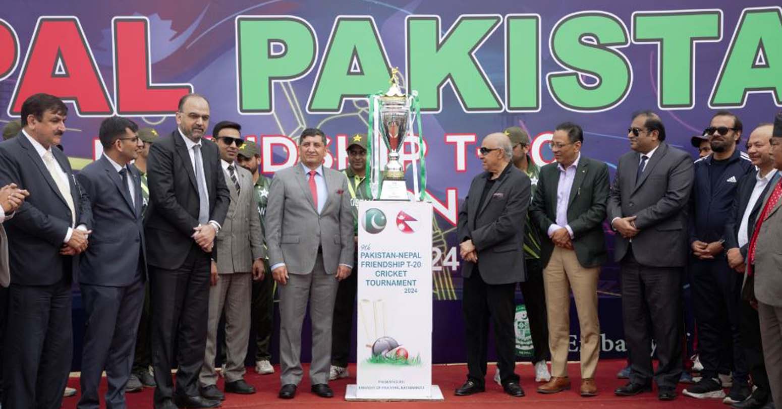 नेपाल–पाकिस्तानमैत्री टि–२० क्रिकेटकाे संयुक्तरूपमा उद्घाटन  